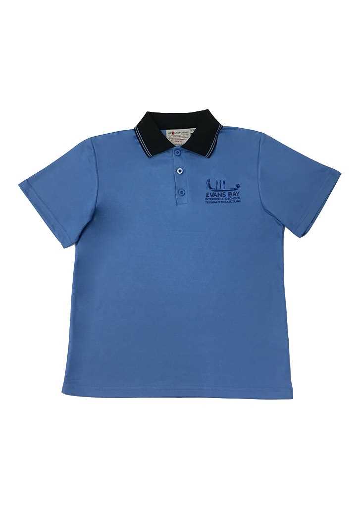 Evans Bay Int. Polo Shirt Spring Blue/Black